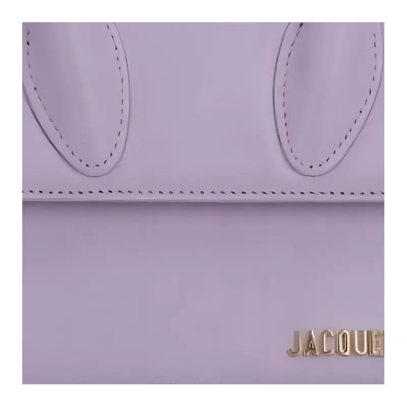 Jacquemus Cow Leather Crossbody Handbags Women's Lilac-4