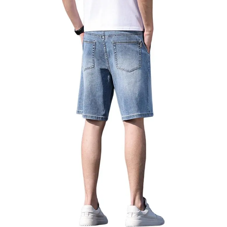 DANIUCHUANSHUO Denim Shorts Men's-1