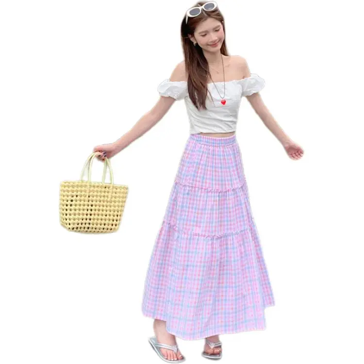 Mu Xiao Xin Casual Long Skirt Women's-1