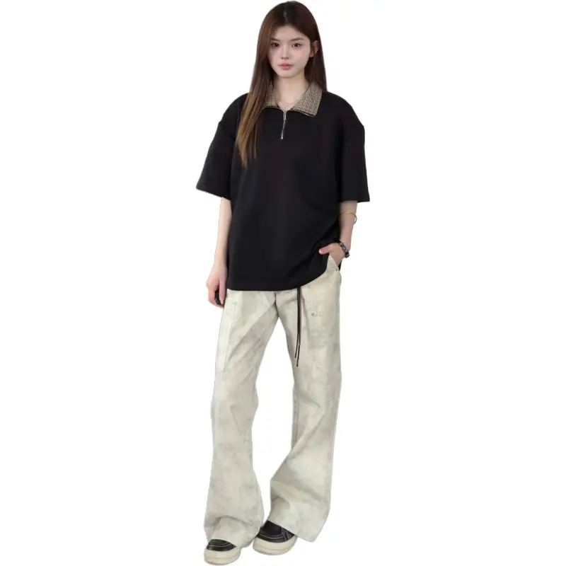 PAINT STAIN T Shirts Unisex Black[High Quality]-3
