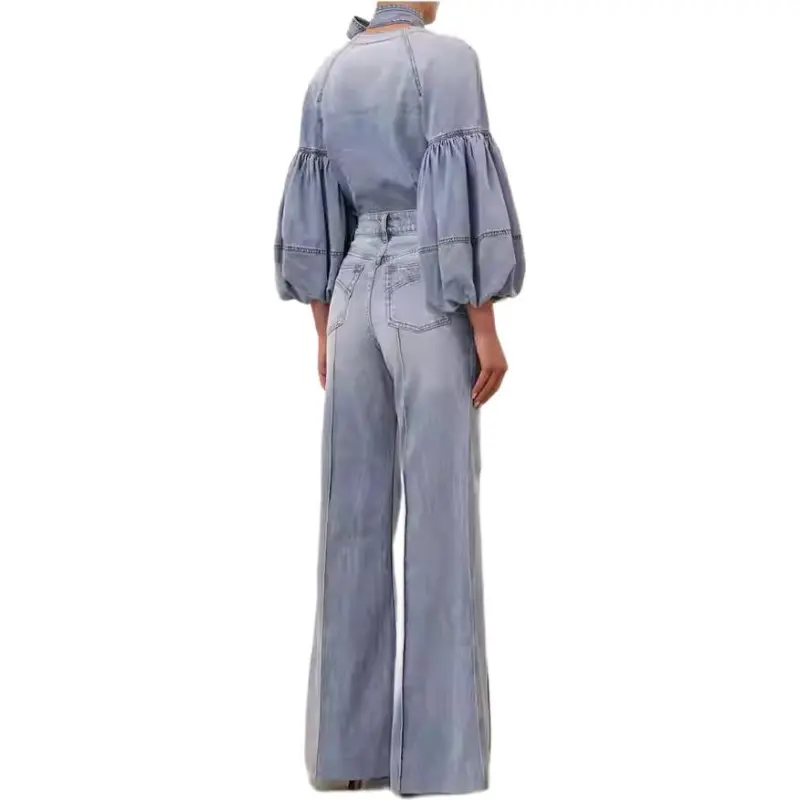 Zimmermann Tied Denim Blouse-3