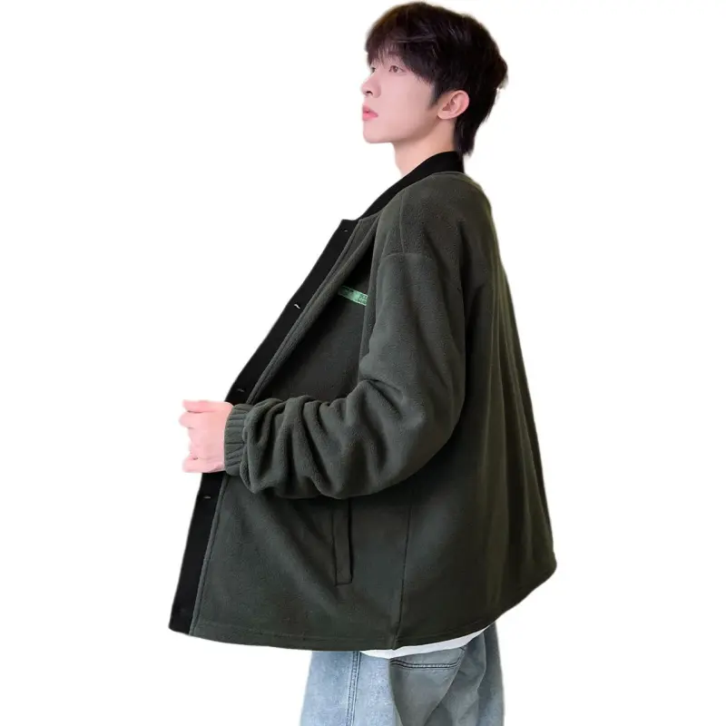 Tonlion Velvet Jackets Men-4