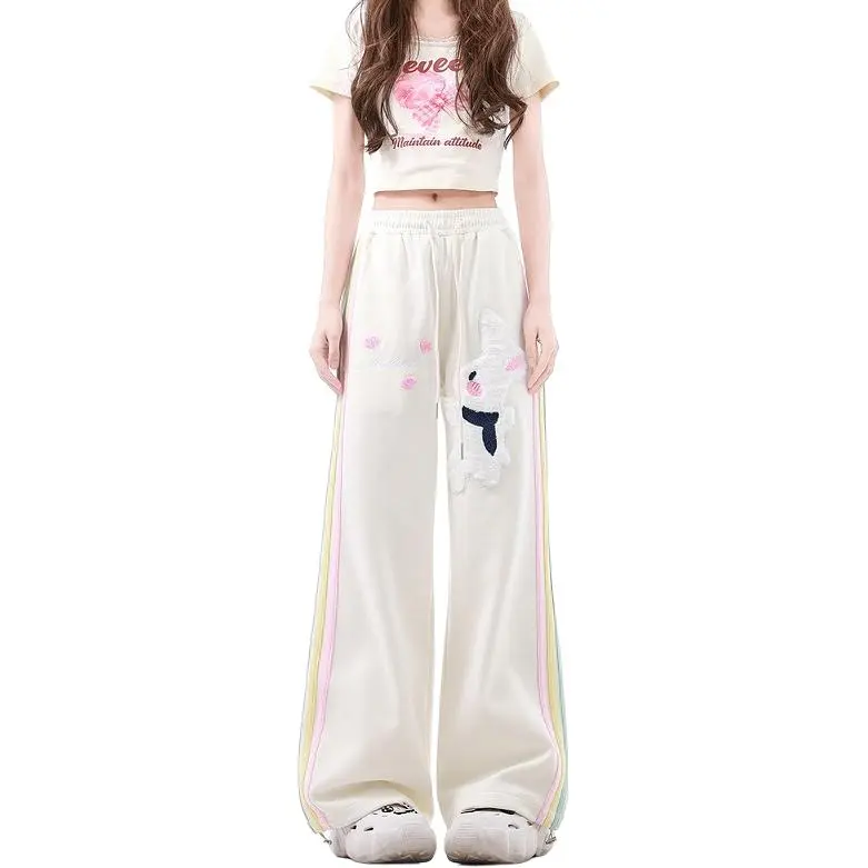 CUWU Casual Pants Women's White-5