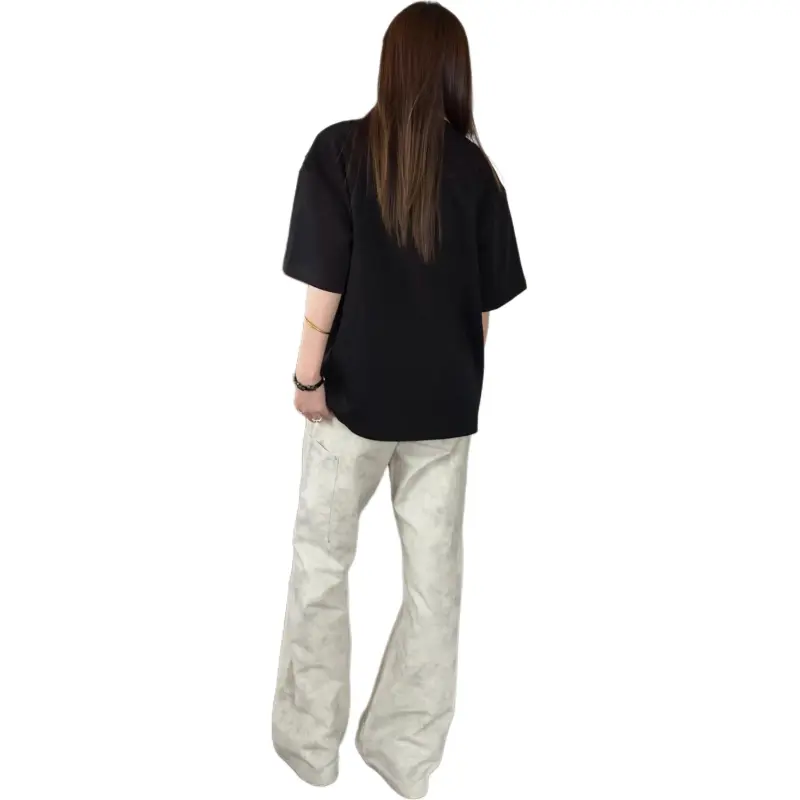PAINT STAIN T Shirts Unisex Black[High Quality]-4