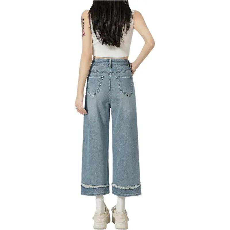 Mu Xiao Xin Jeans Women's Light Blue-2