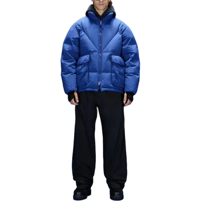 EMPORIO ARMANI Down Jacket Men's Blue-2