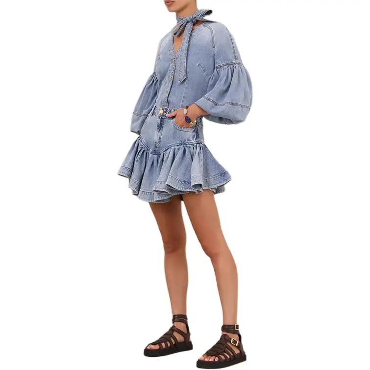 Zimmermann Tied Denim Blouse-4