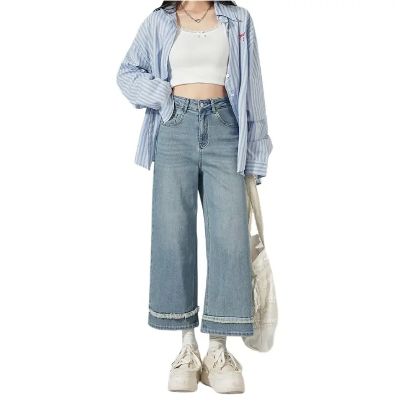 Mu Xiao Xin Jeans Women's Light Blue-3