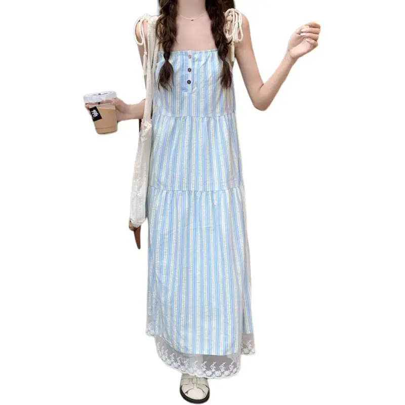 KAISER Slip Dresses Women's Blue-1