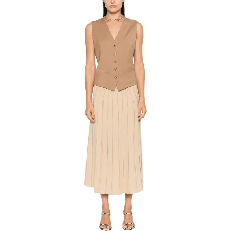 MaxMara Luisa Pleated A Line Skirt-1