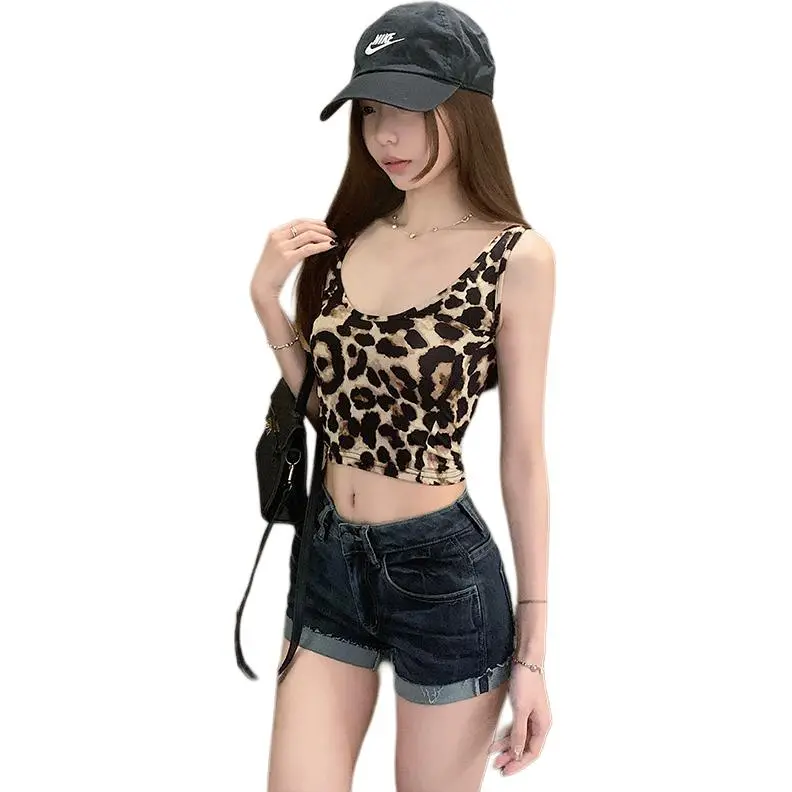 Dior Beauty Tank Tops Women's Leopard Print-1