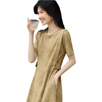 XWI Short Sleeved Dress Women's Yellow