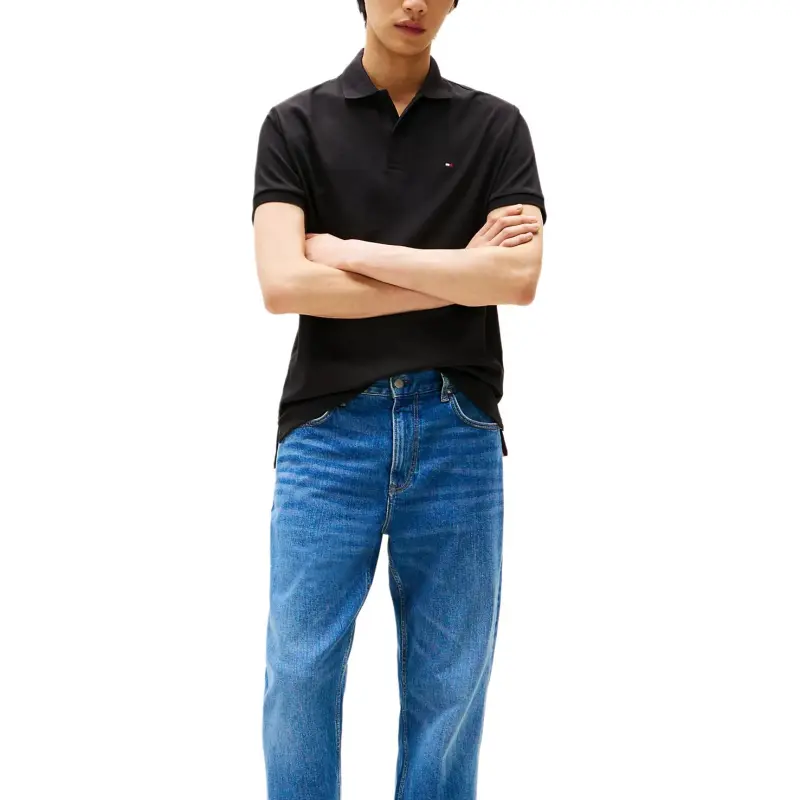 Tommy Hilfiger Polo Shirt Men's Black-1
