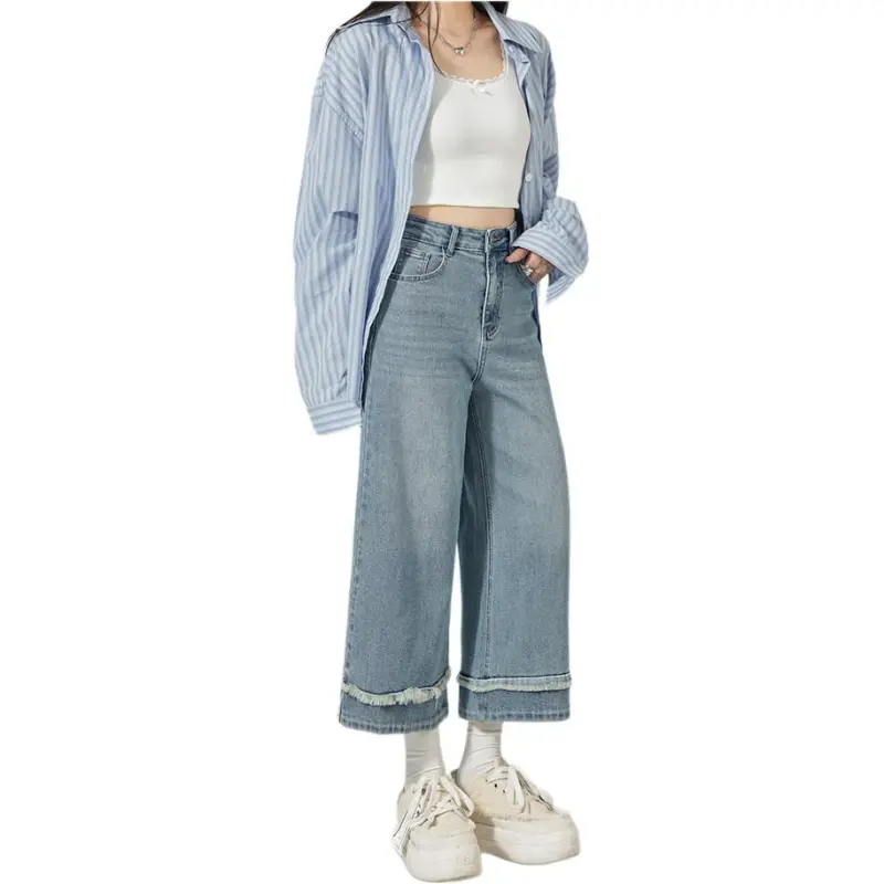 Mu Xiao Xin Jeans Women's Light Blue-6