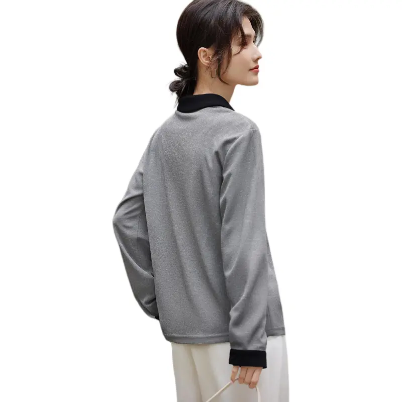 XWI Shirt Women's Heather Gray & Black-2