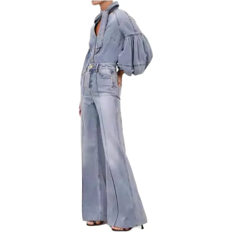 Zimmermann Tied Denim Blouse-5