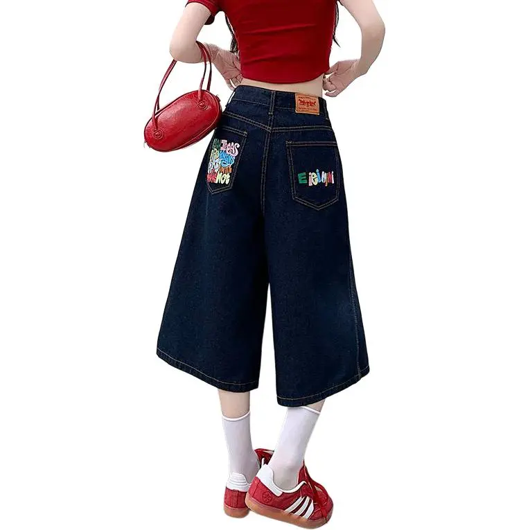 GOSO Denim Shorts Women's Dark Blue-1