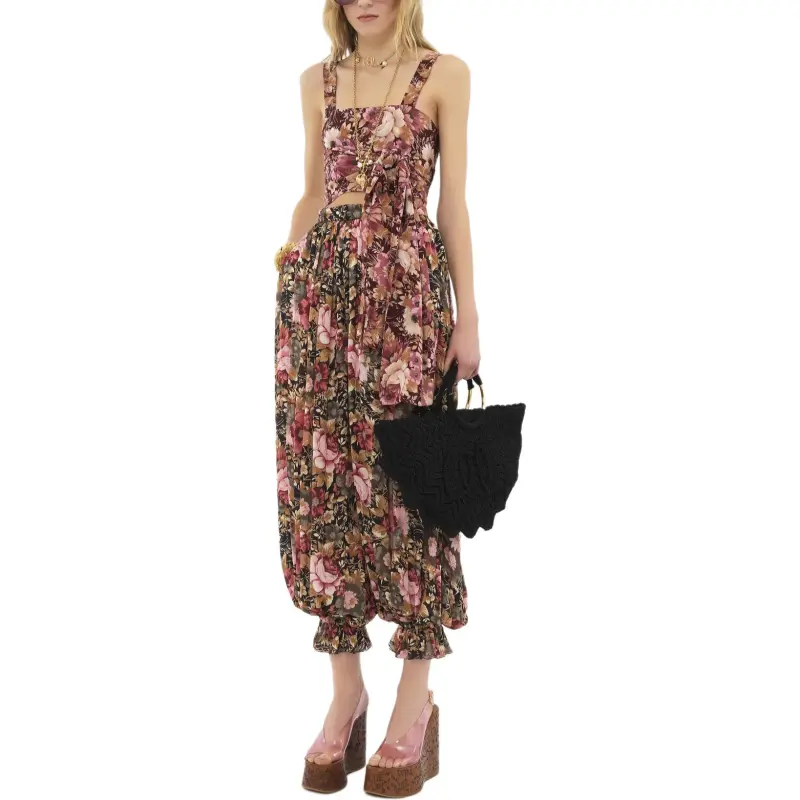 Chloé Front Tie Cropped Tank Top-3