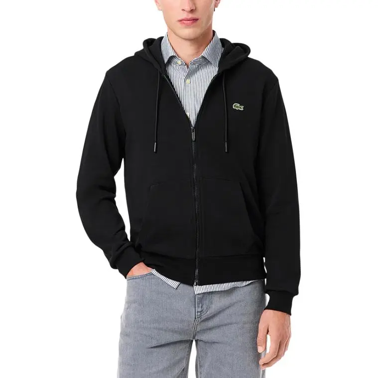 LACOSTE Zipped Fleece Sweatshirt-1