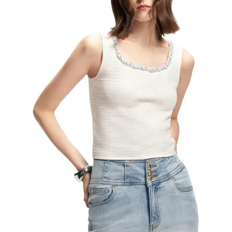 KARL LAGERFELD SS25 Tank Top Women's White-3