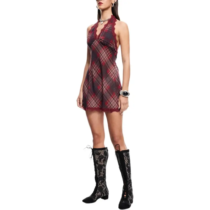 Lioness Slip Dresses Women's Deep Red-5