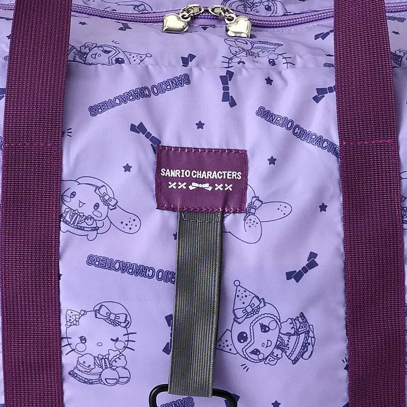 Sanrio Polyester Travel Bag Women's Purple-2