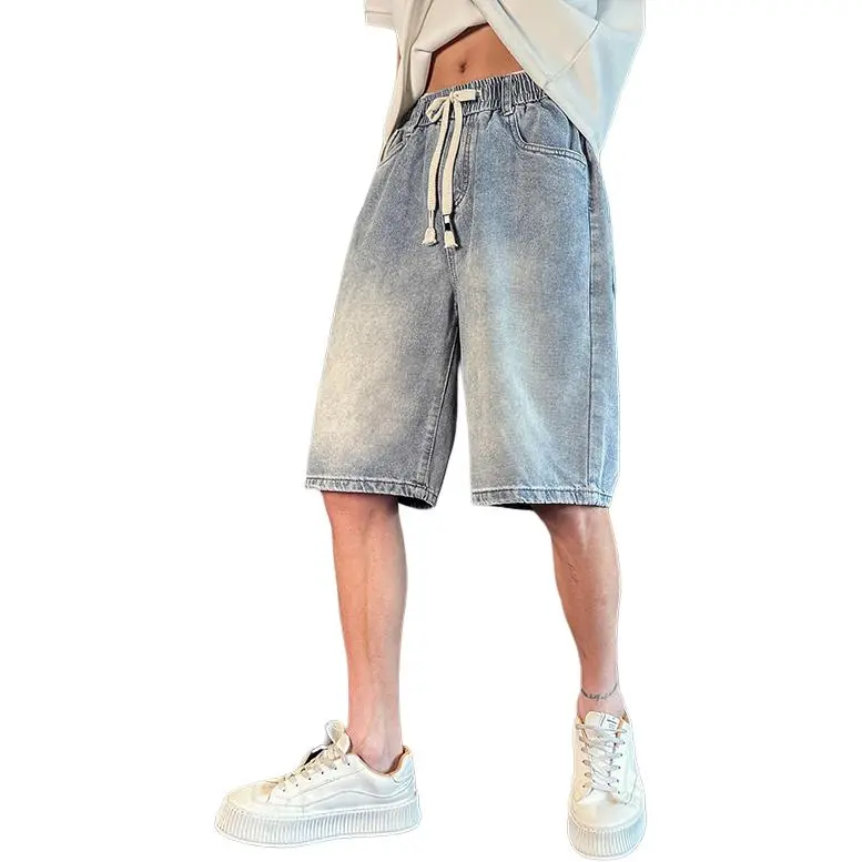 YOFVV Denim Shorts Unisex Light Blue-1