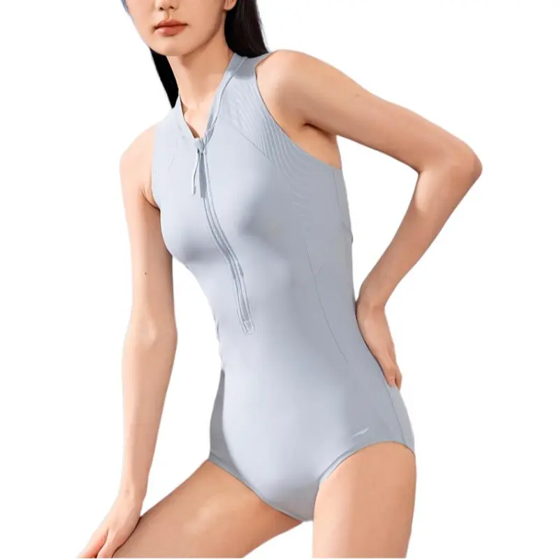 LiNing One piece Swimsuit Women's Moon Silver-4