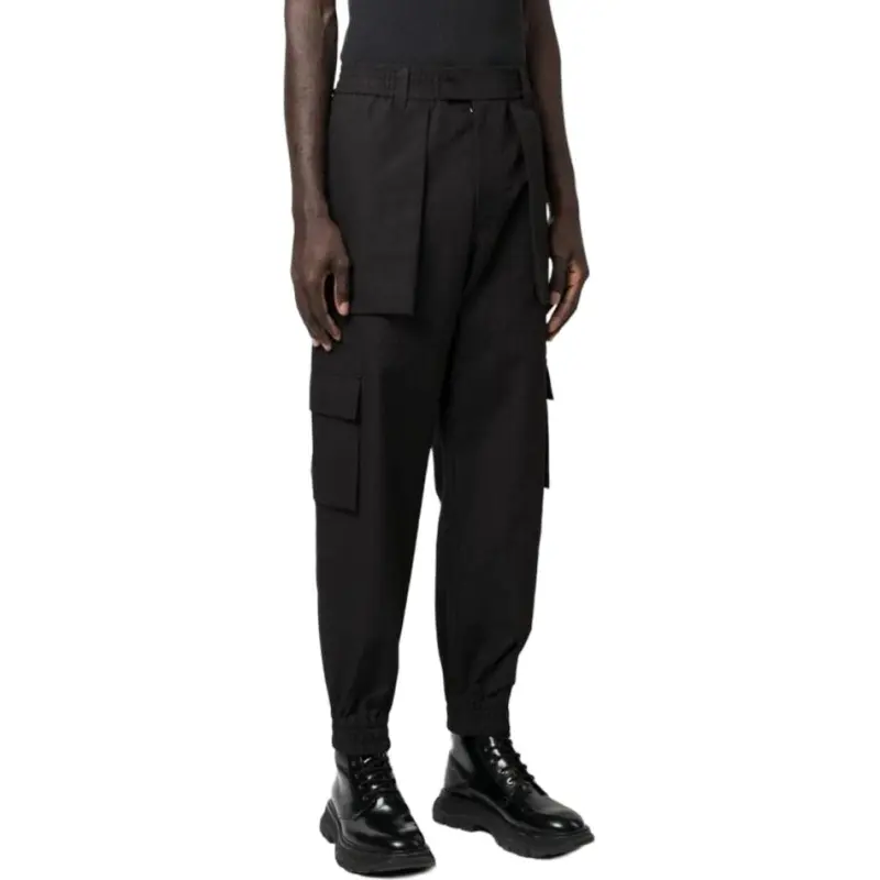 Alexander McQueen Mid Rise Cargo Trousers-1