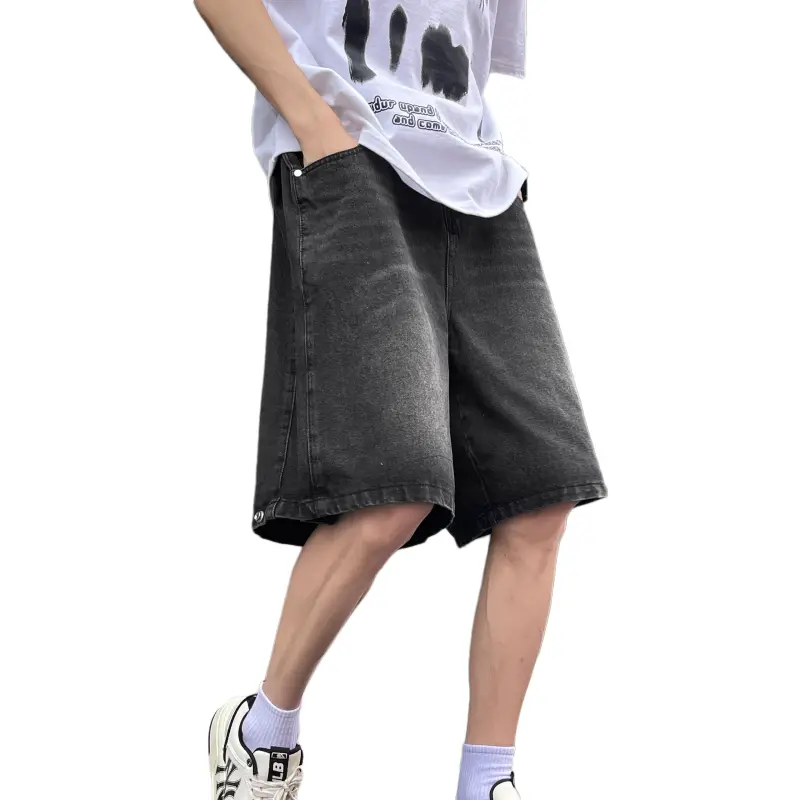 7 SEVFUN Denim Shorts Unisex Black-3