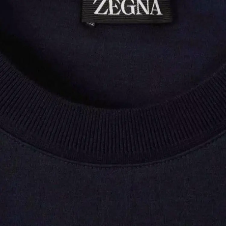 Zegna T Shirt Men's Marine Blue-2
