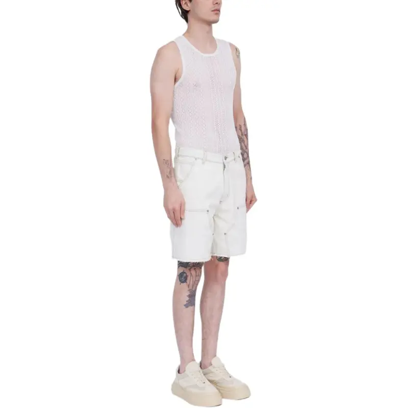 MM6 Maison Margiela Numbers motif Denim Shorts-3