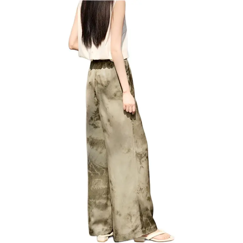 XWI Casual Pants Women's Moss Green Color-4