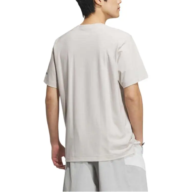 Adidas T Shirts Men Beige-3