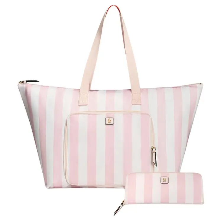 Victoria's Secret Fabric Handbag, Shoulder Bag Tubas Women's Pink-1