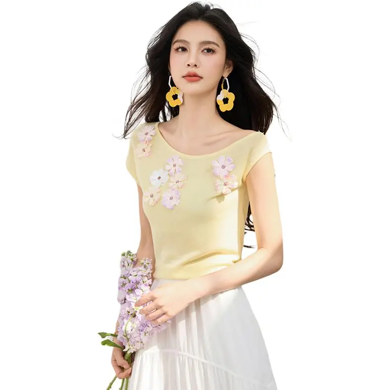 La Chapelle Knitwear Women's Yellow-1