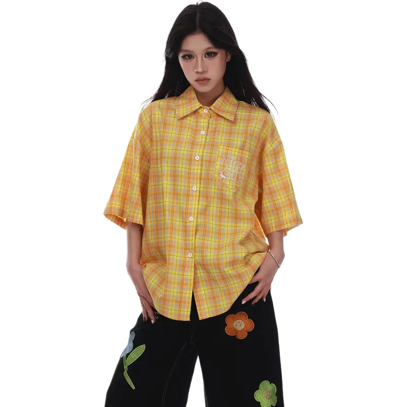 VINMUK Shirts Unisex Yellow-5