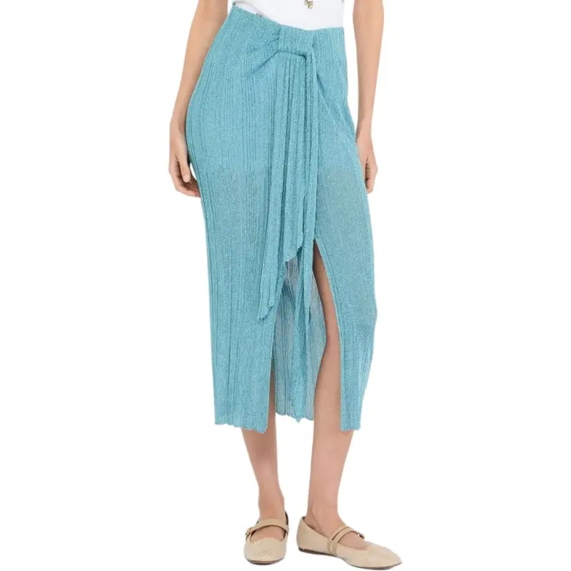 LIU·JO Knit Long Skirts Women's Blue-2