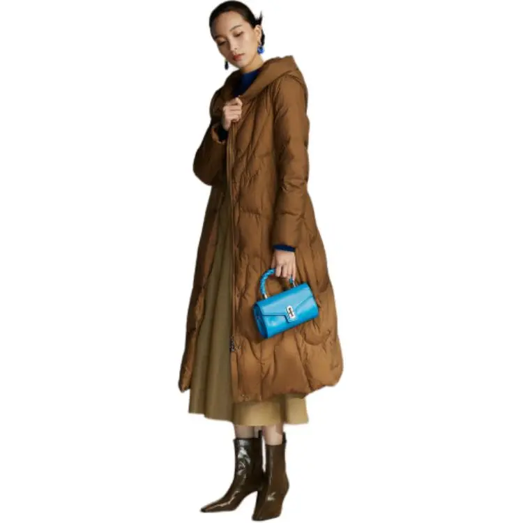 BBLLUUEE Down Jacket Women's Light Brown-3