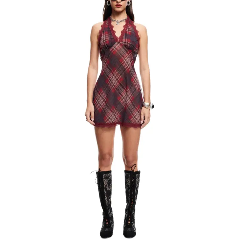 Lioness Slip Dresses Women's Deep Red-2