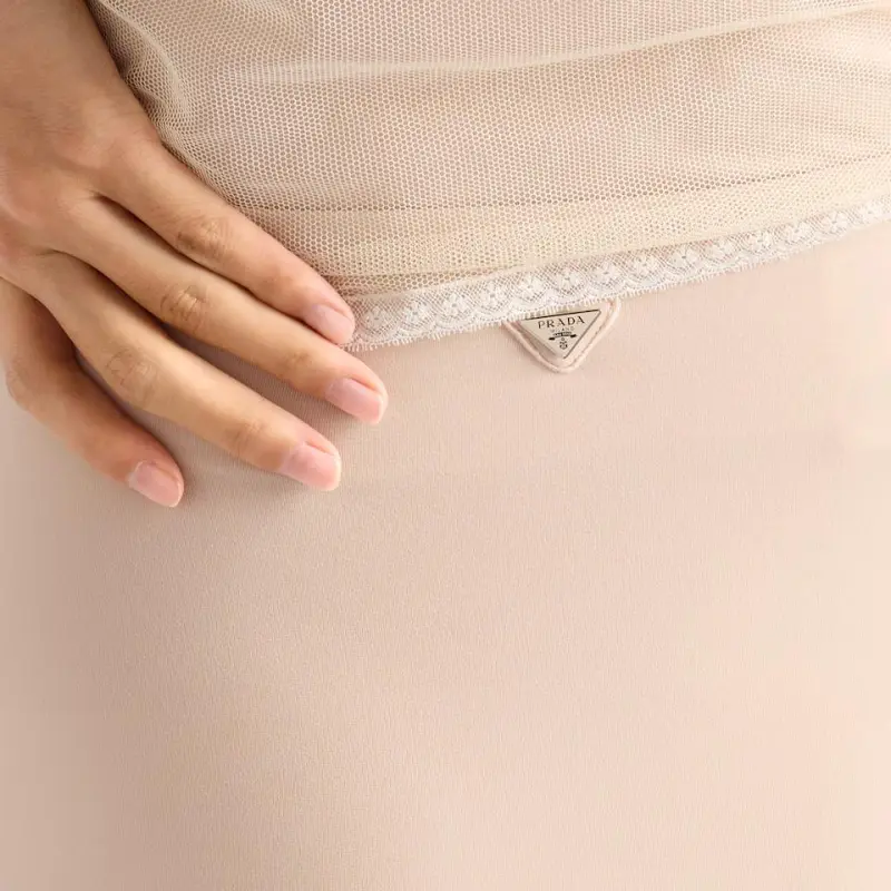 PRADA Casual Long Skirt Women's Pink-5