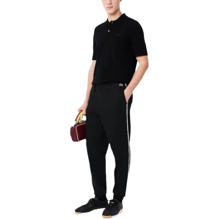 LACOSTE Logo trim Track Pants-8