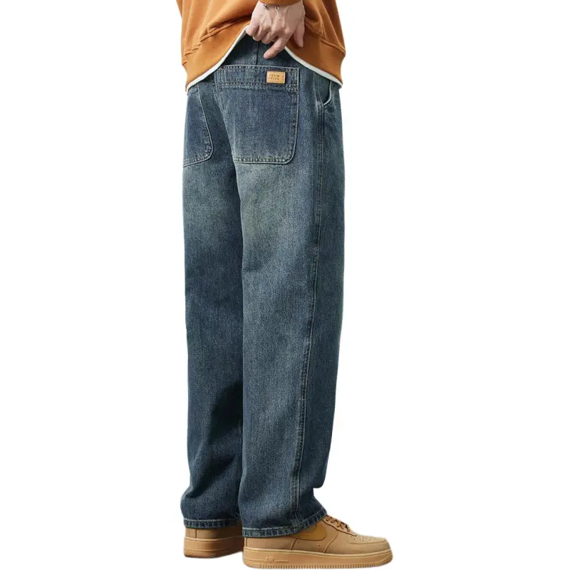 Tonlion Jeans Unisex Vintage Blue-1