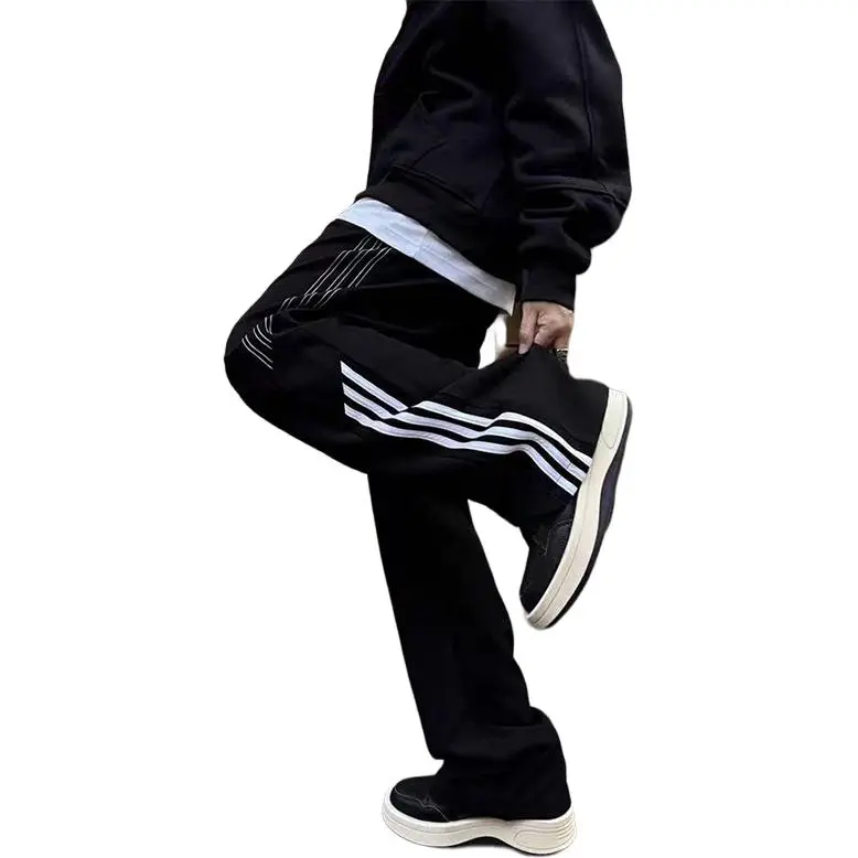 JIMI&JONS Casual Pants Unisex Black-3
