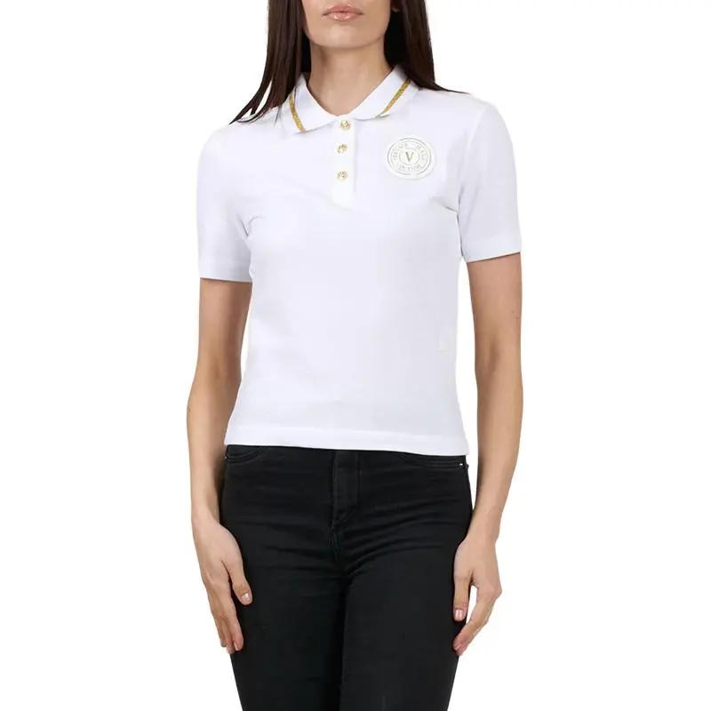 VERSACE JEANS COUTURE SS23 Polo Shirt Women's White-2