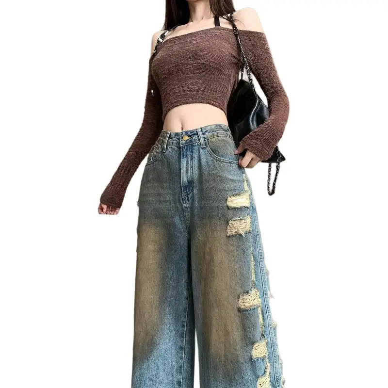 Ordifen Jeans Women's Vintage Blue-4