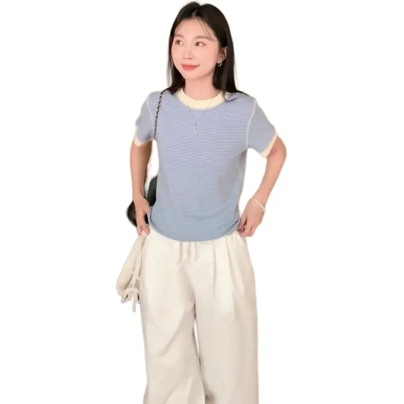 Mu Xiao Xin T Shirts Women's Blue-2
