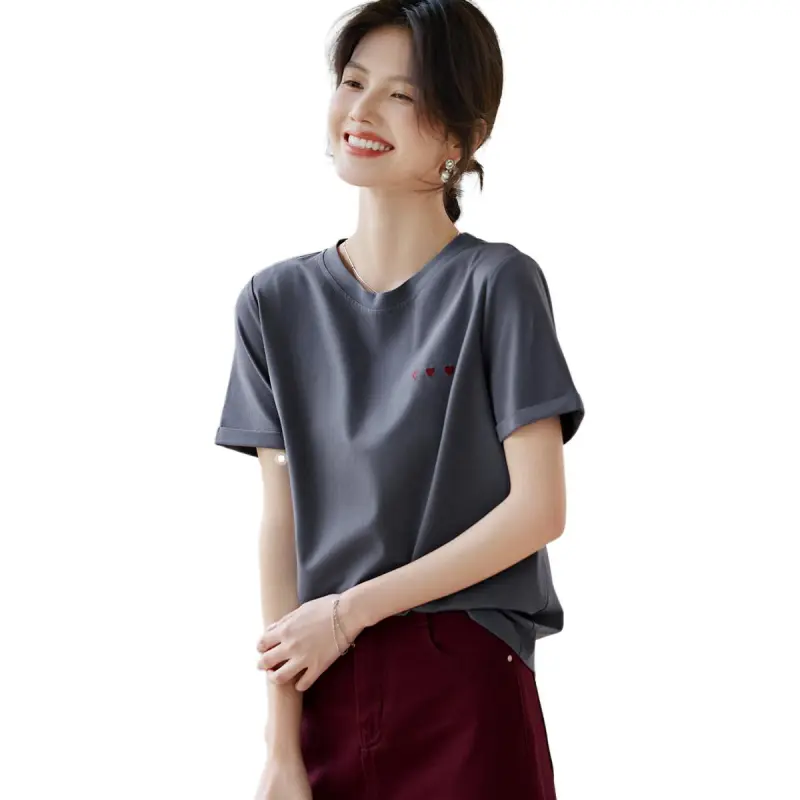 XWI T Shirt Women's Smoke Cloud Gray-3