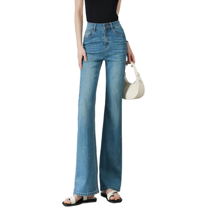 Weixi Jeans Women's Turquoise Green-5
