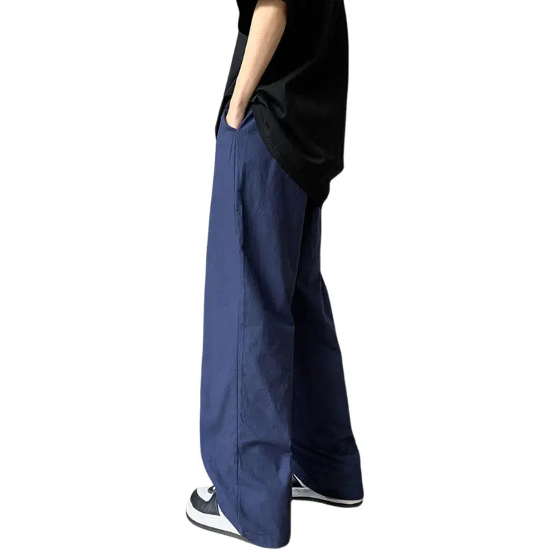 TELENT Casual Pants Unisex Elegant Blue-1
